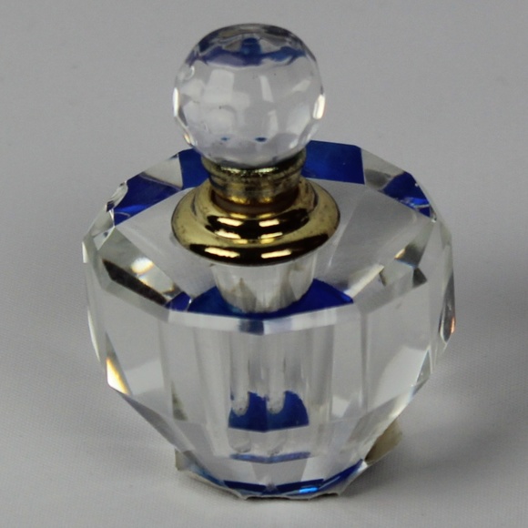 Other - Blue And Clear Vanity Bottle Deco New Never Used